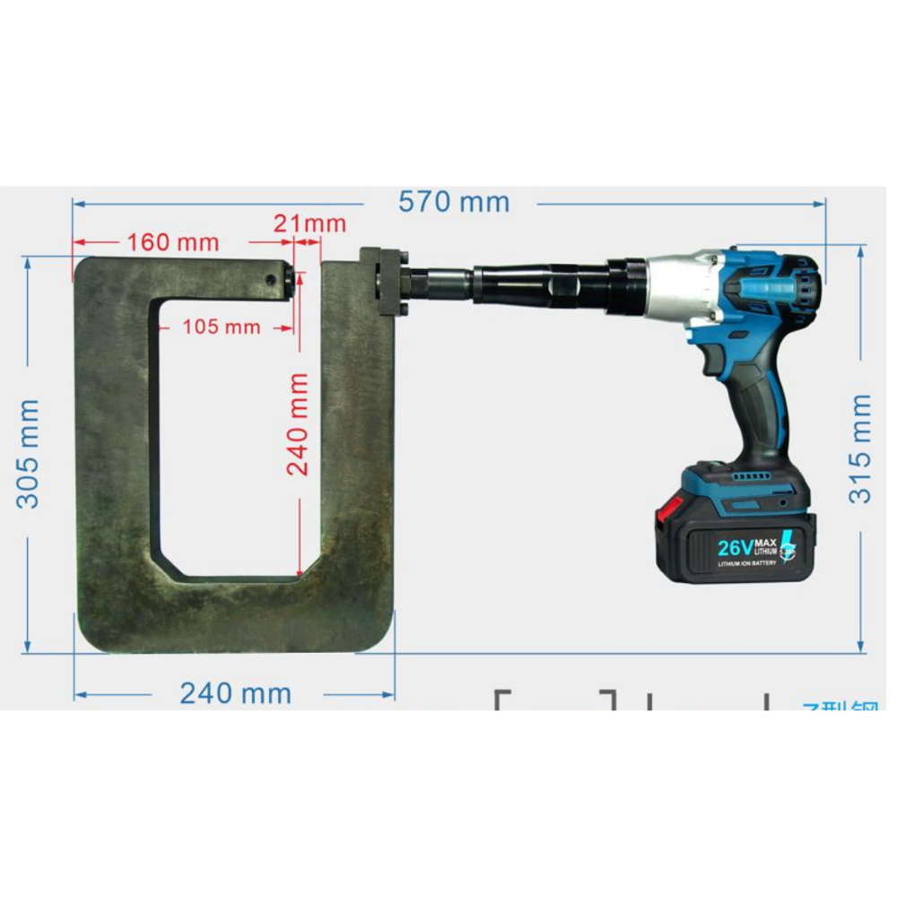 Profile Drilling Punch Set for Photovoltaic Solar Panel Mounting Table