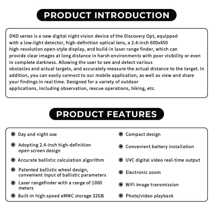 DND350BC Gece Görüş Dürbünü