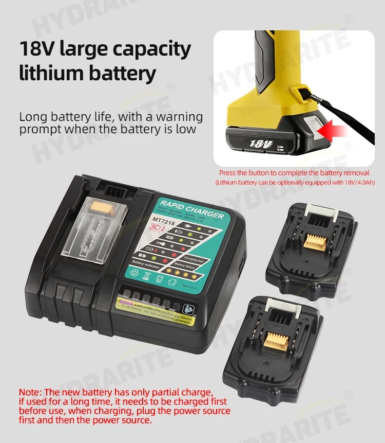 Hydrarite Jawless and Jaw Shoe Crimping Head + Cutting + Drilling (4 Functions)
