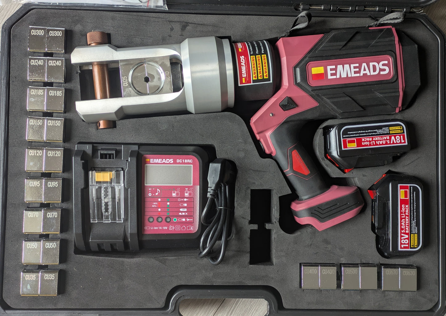 EP-630 Cordless Hydraulic Cable Lug Crimping Machine