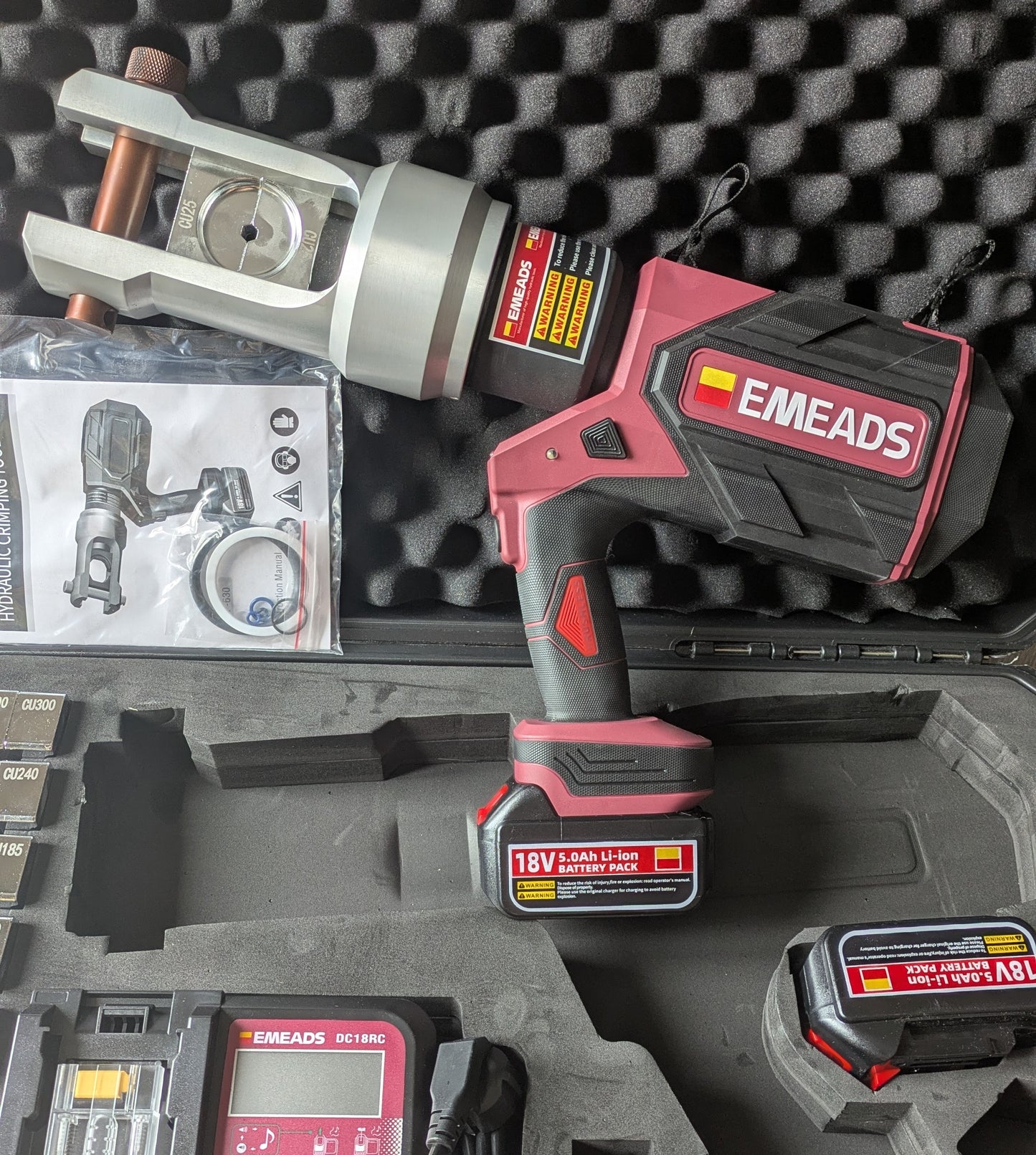 EP-630 Cordless Hydraulic Cable Lug Crimping Machine