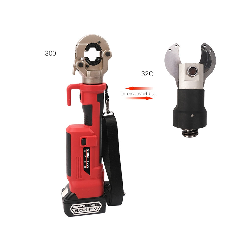 Shida 300mm/32CS Sarjli Hidrolik Kablo Pabucu Sıkma ve Kesme