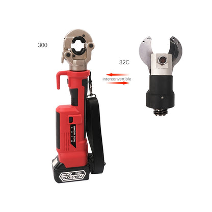 Shida 300mm/32CS Sarjli Hidrolik Kablo Pabucu Sıkma ve Kesme