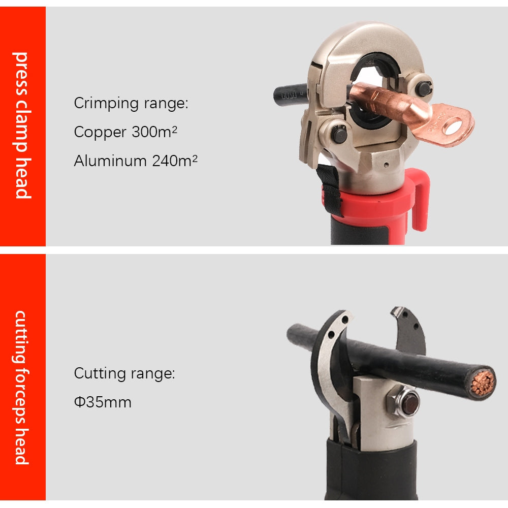 Shida 300mm/32CS Sarjli Hidrolik Kablo Pabucu Sıkma ve Kesme