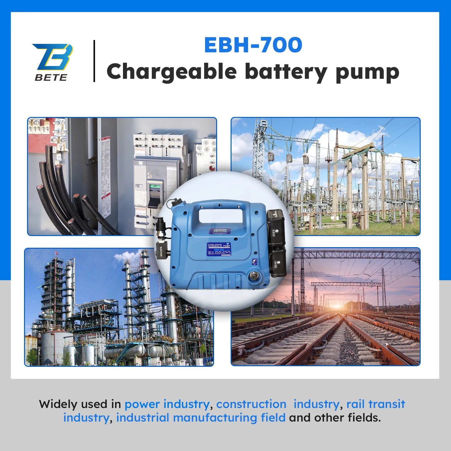 Bete Rechargeable Hydraulic Pump 700 Bar - Automatic Reset