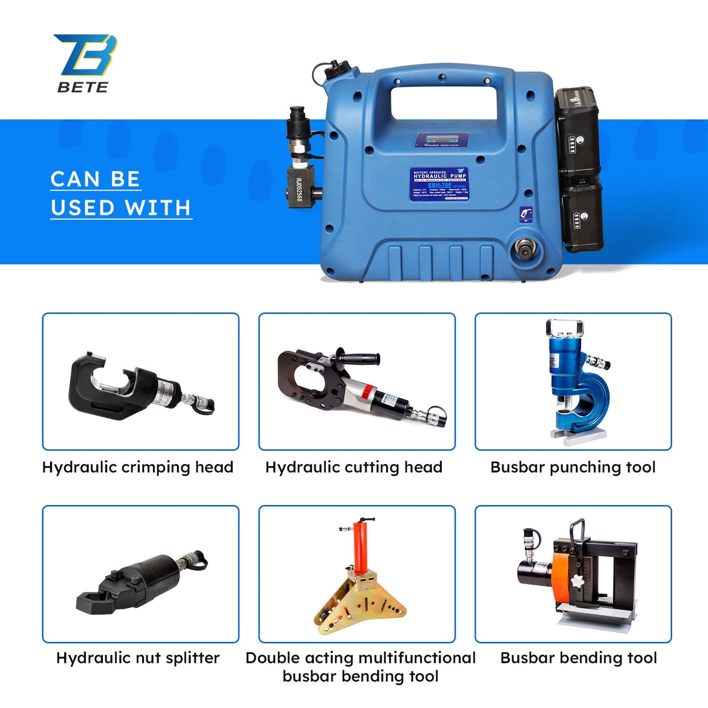Bete Rechargeable Hydraulic Pump 700 Bar - Automatic Reset