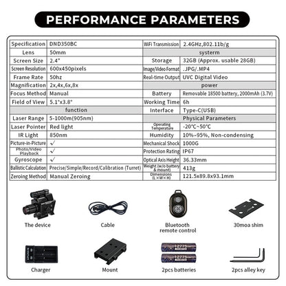 DND350BC Gece Görüş Dürbünü