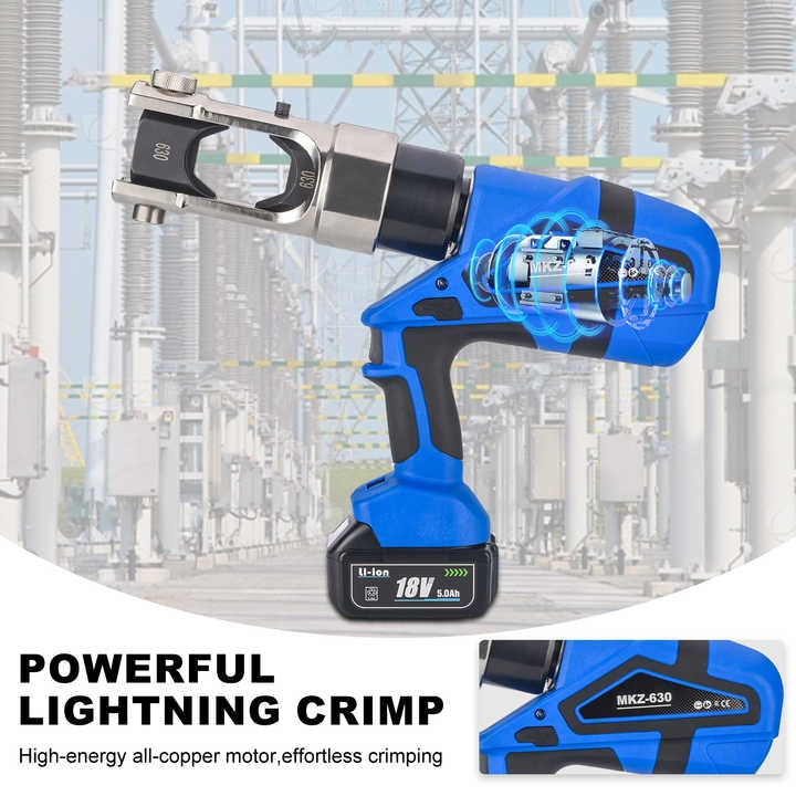 MKZ-630 Şarjlı Hidrolik Kablo Pabucu Sıkma  250 kN