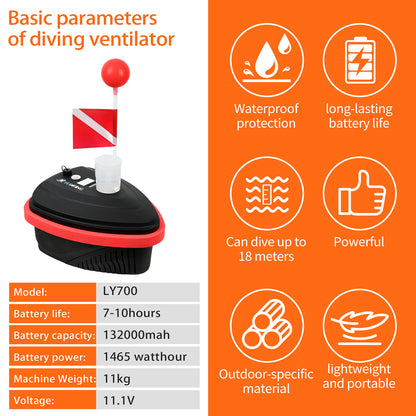 Tuxing LY700 Yüzer Dalış Kompresörü (Ventilator)