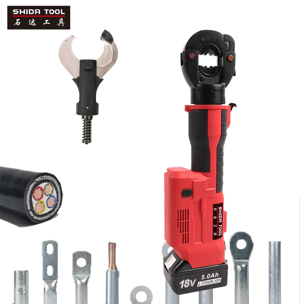 Shida 300mm/32CS Sarjli Hidrolik Kablo Pabucu Sıkma ve Kesme