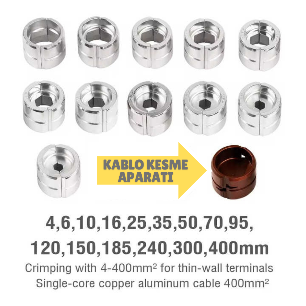 GES-400B Emeads Sarjli Hidrolik Kablo Sıkma Ve Kesme Makasi