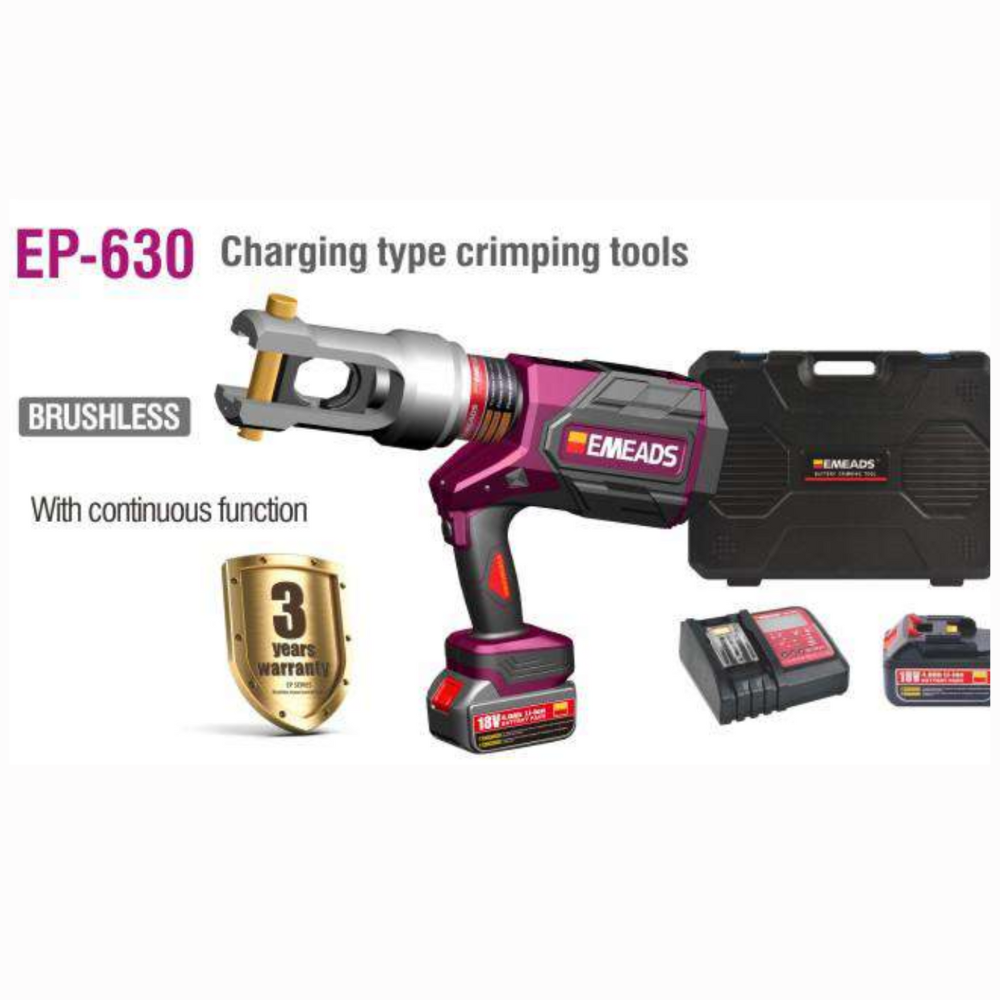 EP-630 Cordless Hydraulic Cable Lug Crimping Machine