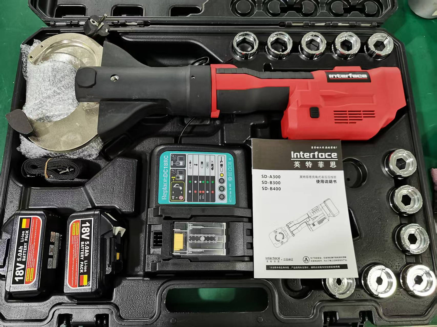 Interface B400/85C Cordless Hydraulic Cable Crimping and Cutting Machine