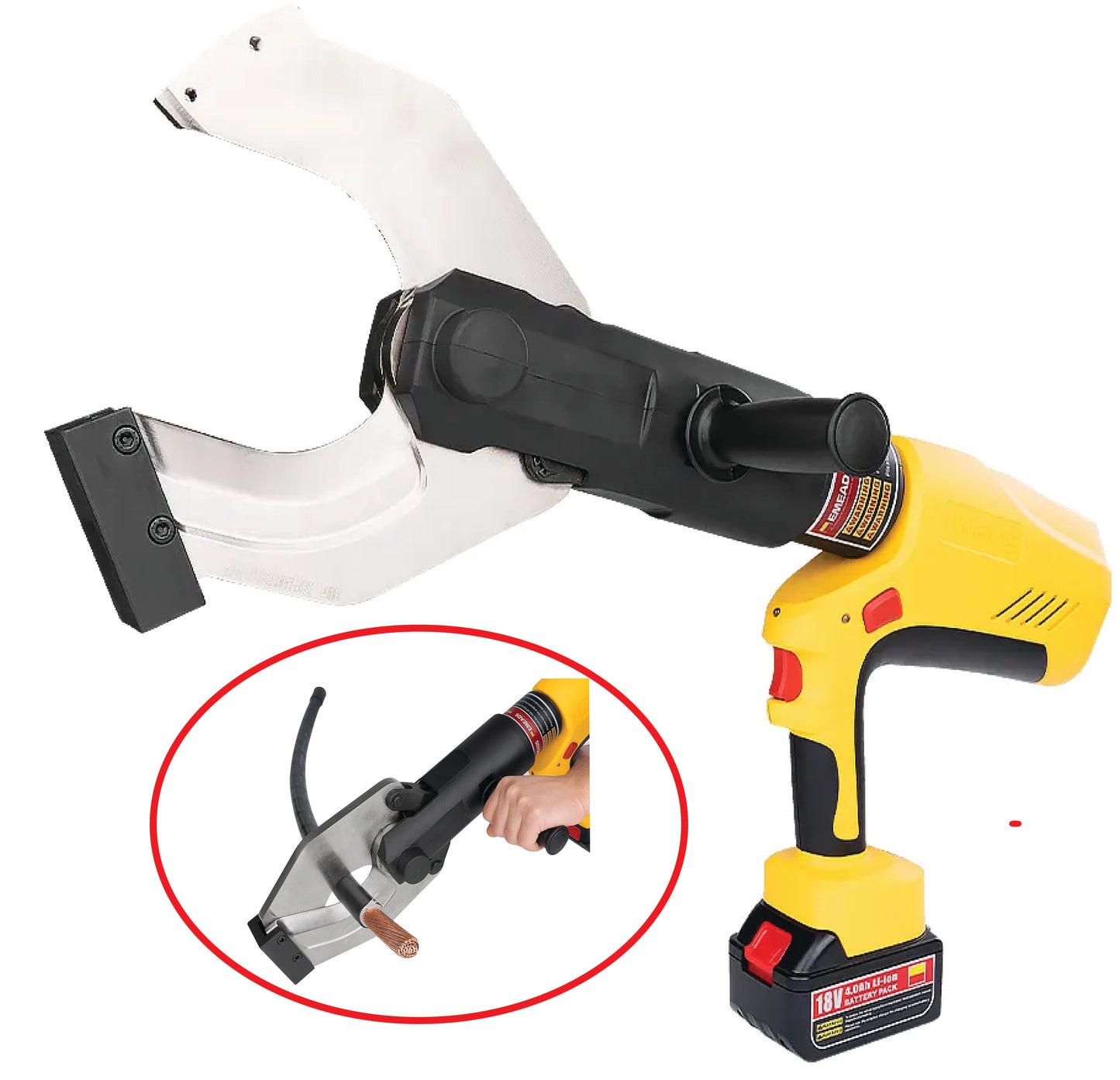 Emeads Cordless Hydraulic Cable Cutting Shears
