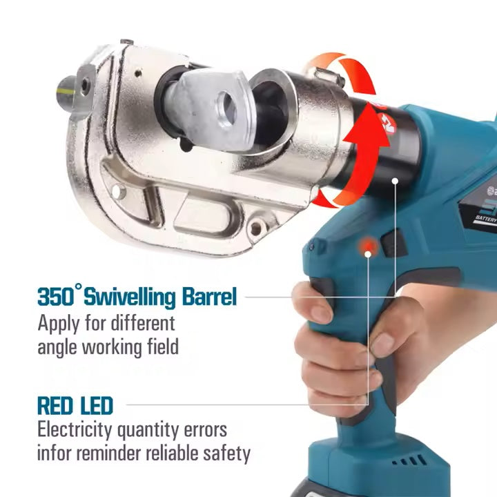 ZUPPER ED-400 Cordless Hydraulic Cable Lug Crimping Tool (16-400mm2)