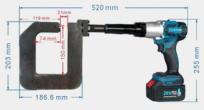 Profile Drilling Punch Set for Photovoltaic Solar Panel Mounting Table