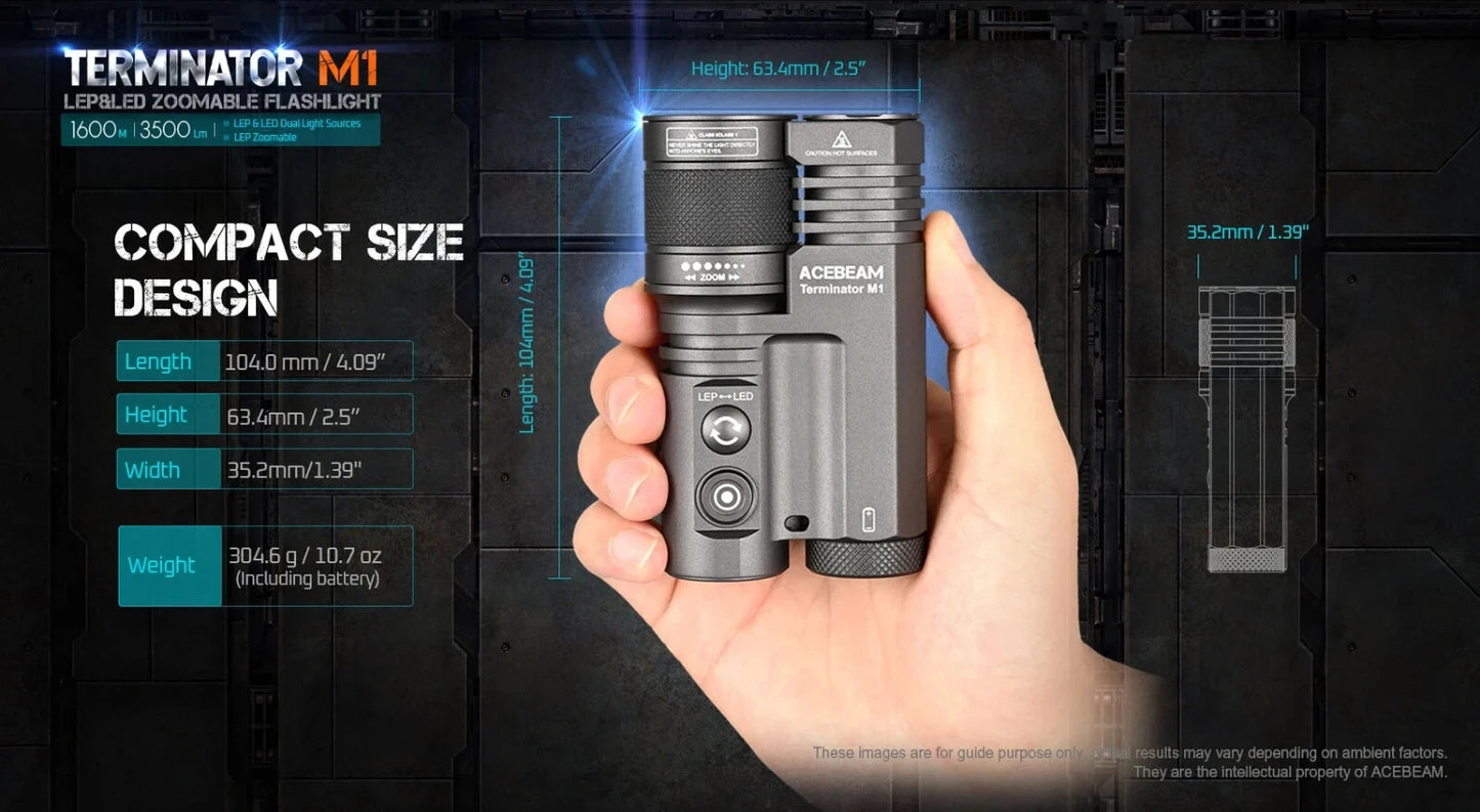 Acebeam M1 Flashlight Super Bright Long Range